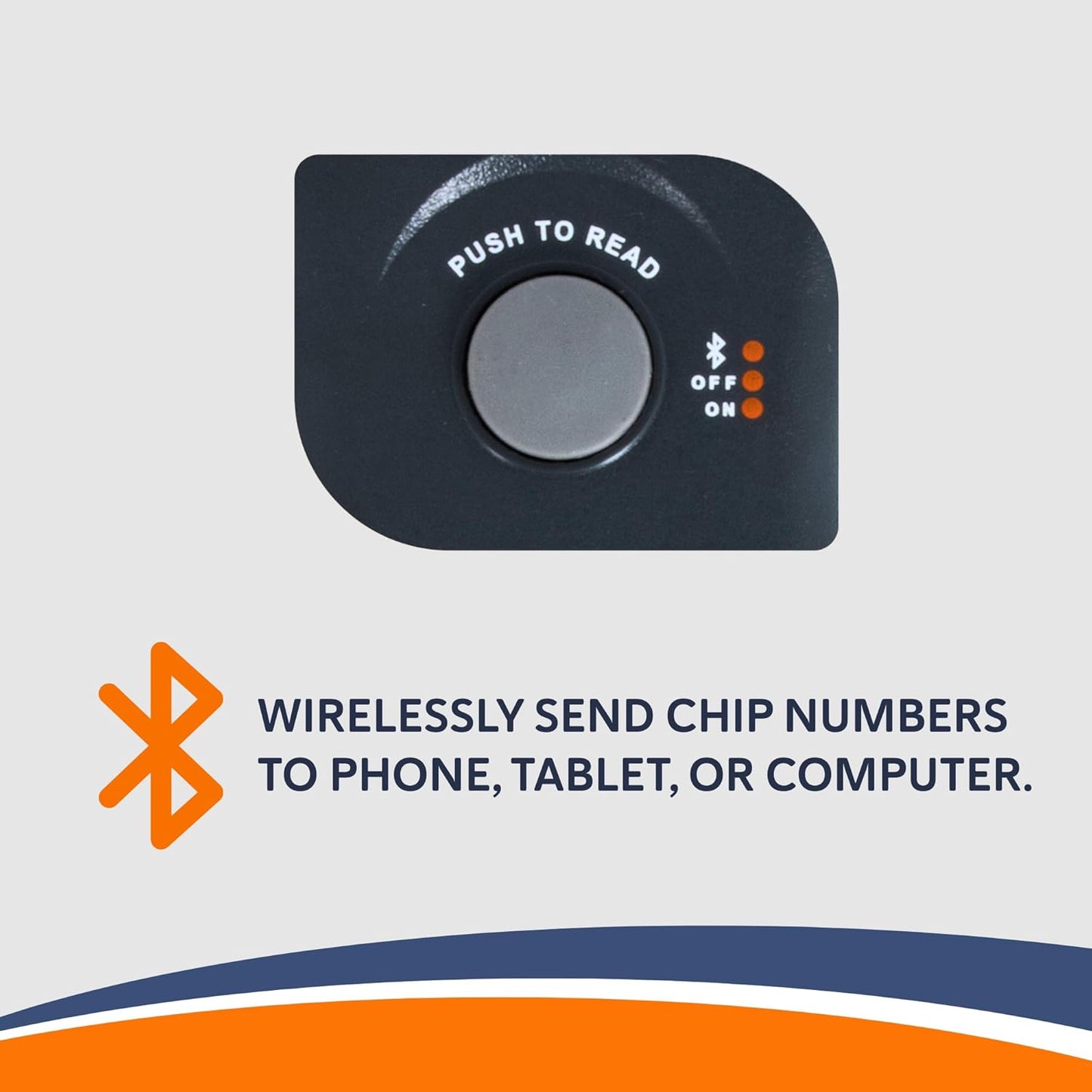 Hero Universal Microchip Scanner, Reads ISO & Non-ISO Pet Microchips, Bluetooth® Enabled with 15-Minute Display Hold, Backlit LCD Screen, Protective Case & FCC Certified, Each