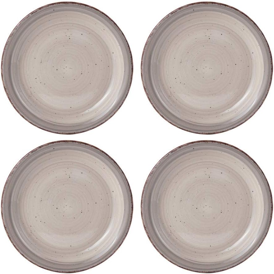 Pfaltzgraff Sadie 16-Piece Cream Dinnerware Set, Service for 4, Durable Stoneware Plates and Bowls with Classic Design, Microwave and Dishwasher Safe