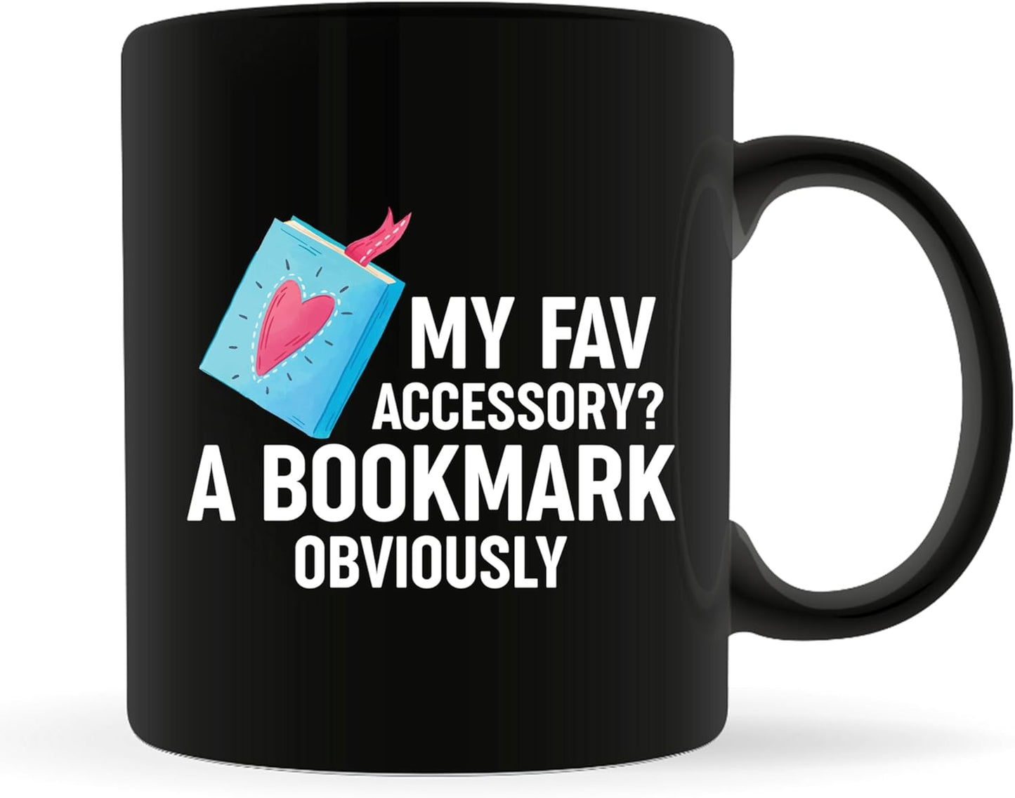 Book Lovers Coffee Mug 11oz Black -Bookmark accessory - Book Reader Bookworm Addict Bookish Librarian Nerd Gifts Decor for Men Women