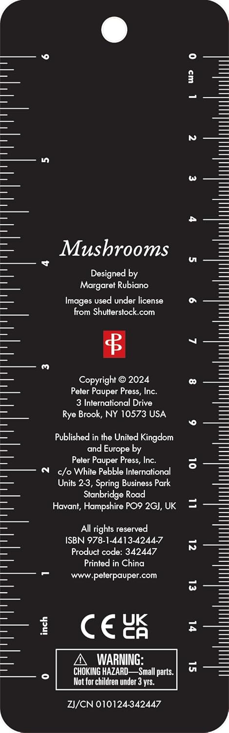 PETER PAUPER PRESS Mushrooms Beaded Bookmark [Paperback] Peter Pauper Press