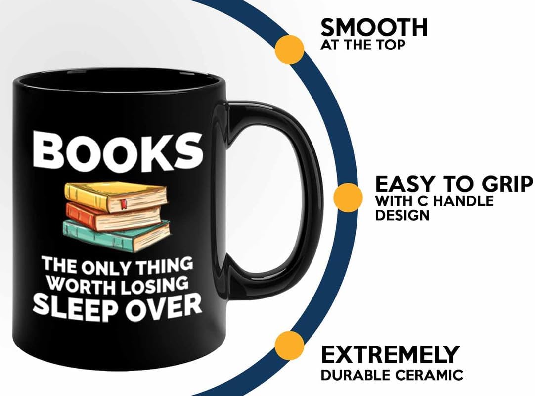 Book Lover Coffee Mug 11oz Black - The only thing - Gift For Poets Bookish People Bibliophile Librarian Book Club Reader