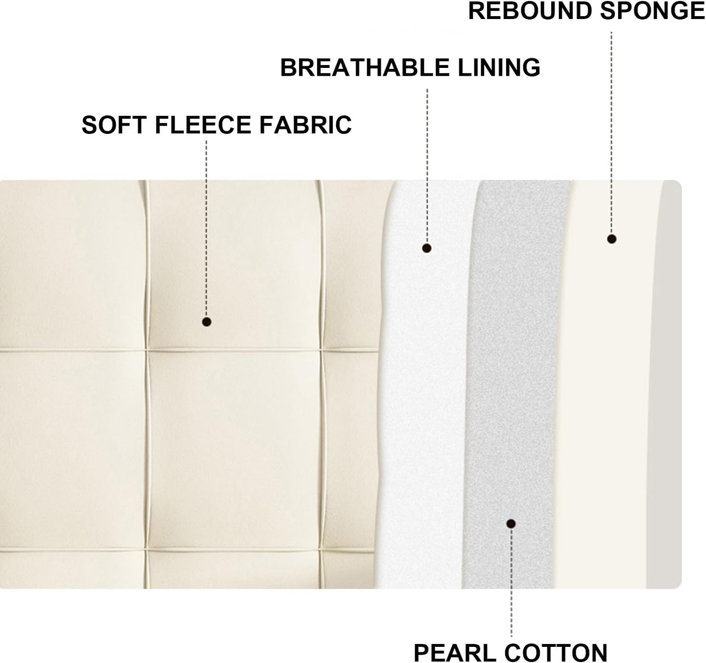 Gray Headboard Pillow with Straps - 63x23x4in, Upholstered Lumbar Support Cushion for Double Bed, Full Size Backrest, Removable Cover for Dorm, Hotel, Daybed. (Green Straps/61x23x4