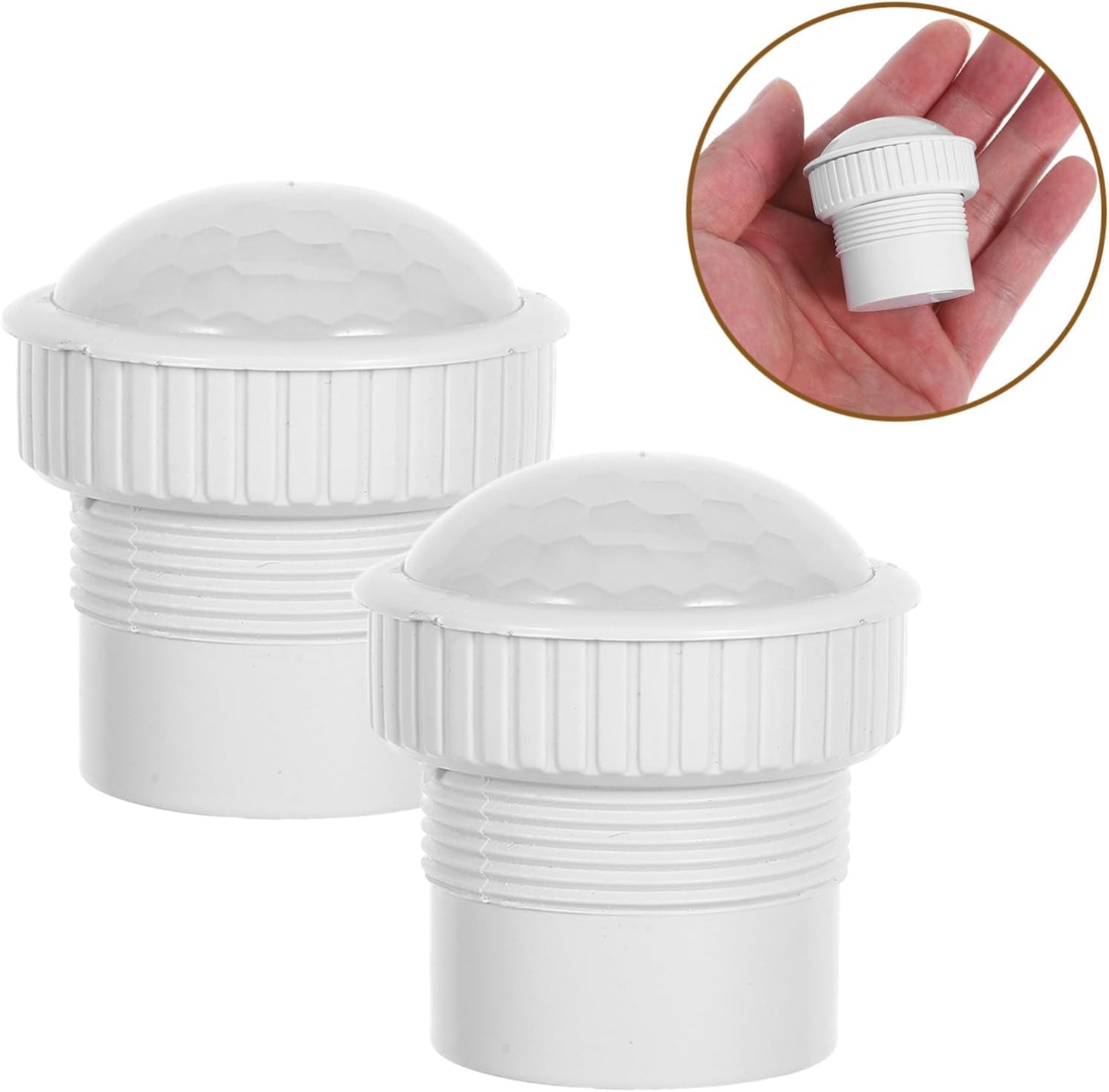 PRETYZOOM 2Pcs Motion Light Shade Installation Auto Light Switch for Home Security High Transparency Design for Outdoor and Indoor Use for Lighting