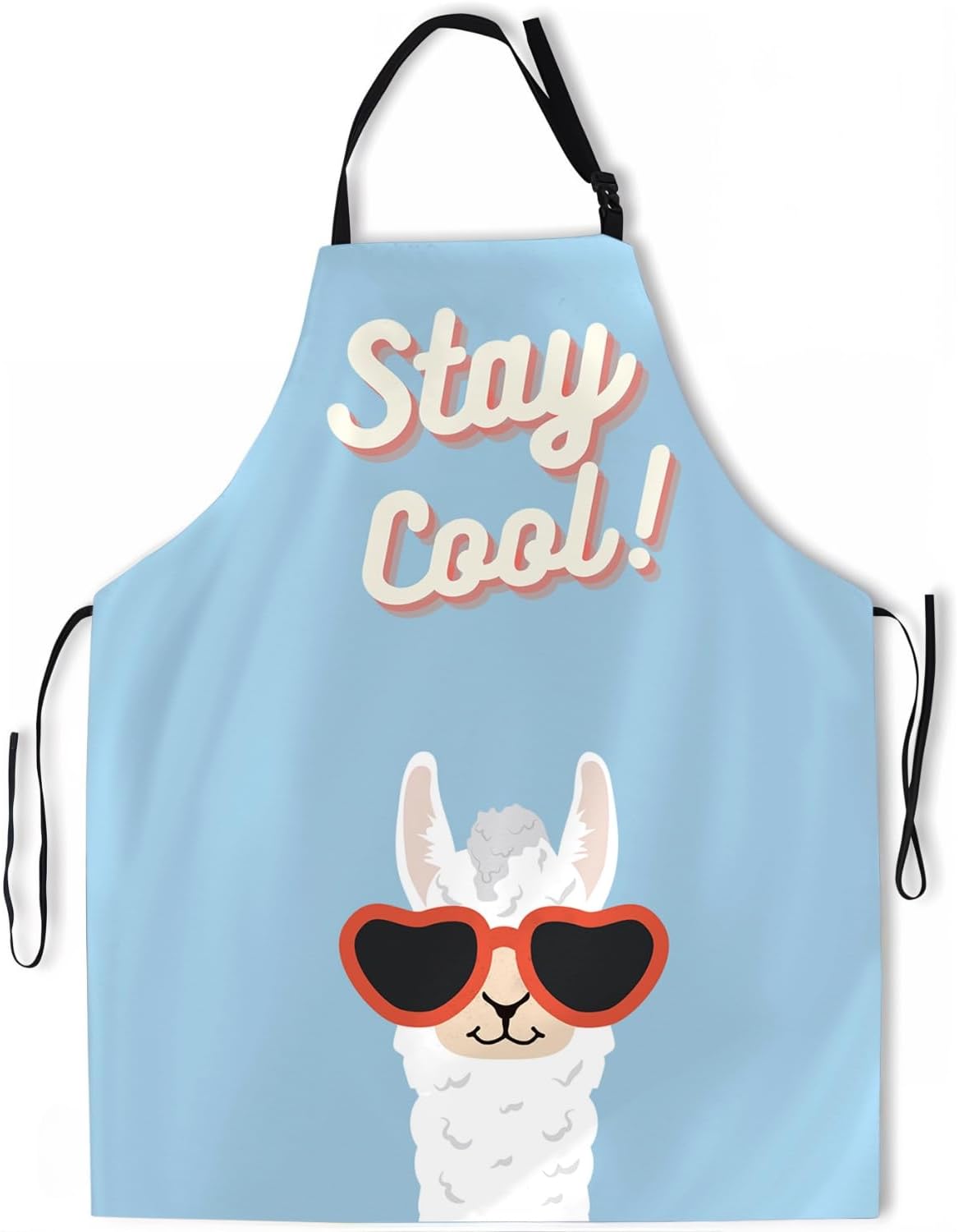 KOPY Llama Apron for Women and Men - Alpaca Apron for Kitchen, Grooming, Gardening, Cooking - Waterproof Cool Apron, Cute Apron Unisex (Alpaca)