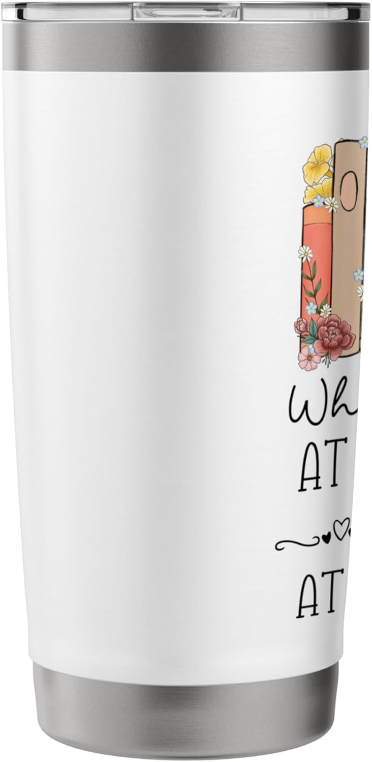 Funny Booklover What Happens At Book Club Stays At Book Club Stainless Steel Insulated Tumbler