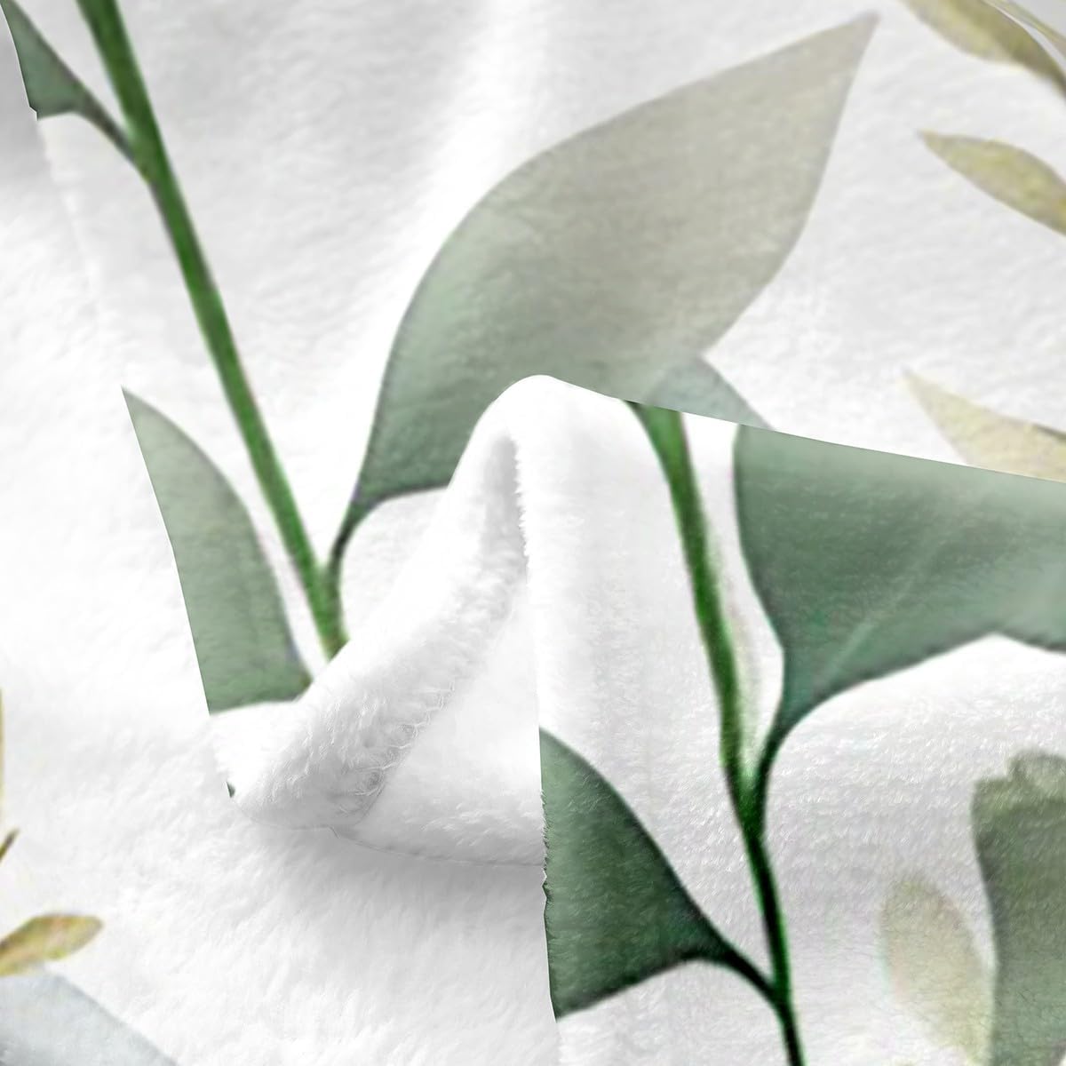 Erosebridal Giraffe Blanket Twin 60X80,Kawaii Giraffe Throw Blanket,Cartoon Animal Fleece Blanket,Green Plant Flowers Fuzzy Blanket for Kids Boys Girls Toddler Children