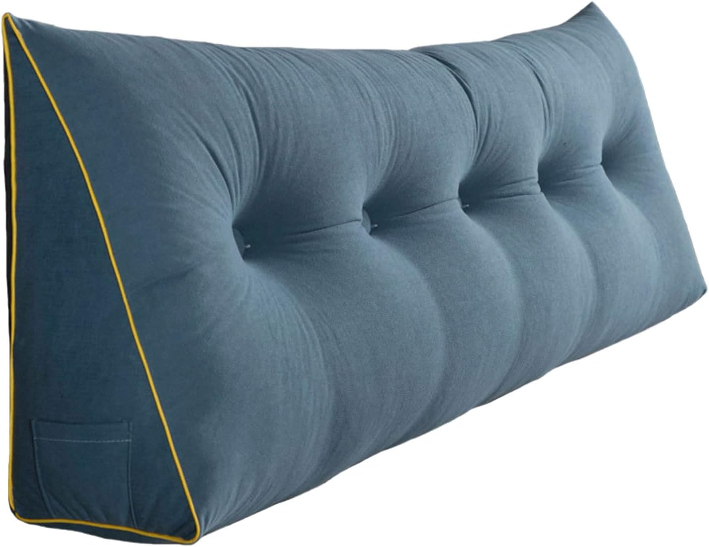 Bed Wedge Pillow for Headboard Back Support Cushion for Queen Size Bed Comfortable Removable Reading Pillows for Sitting in Bed Adult Soft Long Lumbar Support Pillow