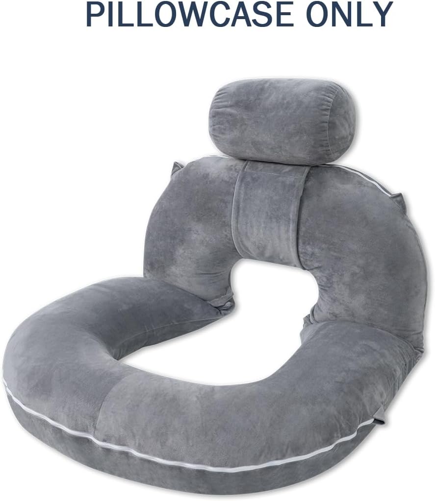 INSEN Reading Pillow Cover, Classic Grey (Upgrade-Grey)