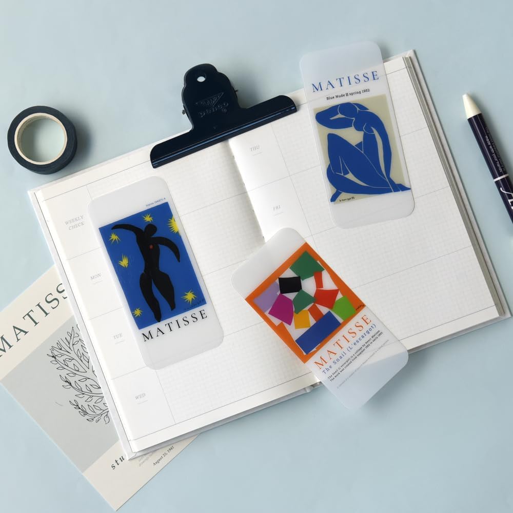 Monolike Art Collection Matis Hard Bookmark 6P Set - Acryilc Bookmarks, Bookclips, Design Bookmarks