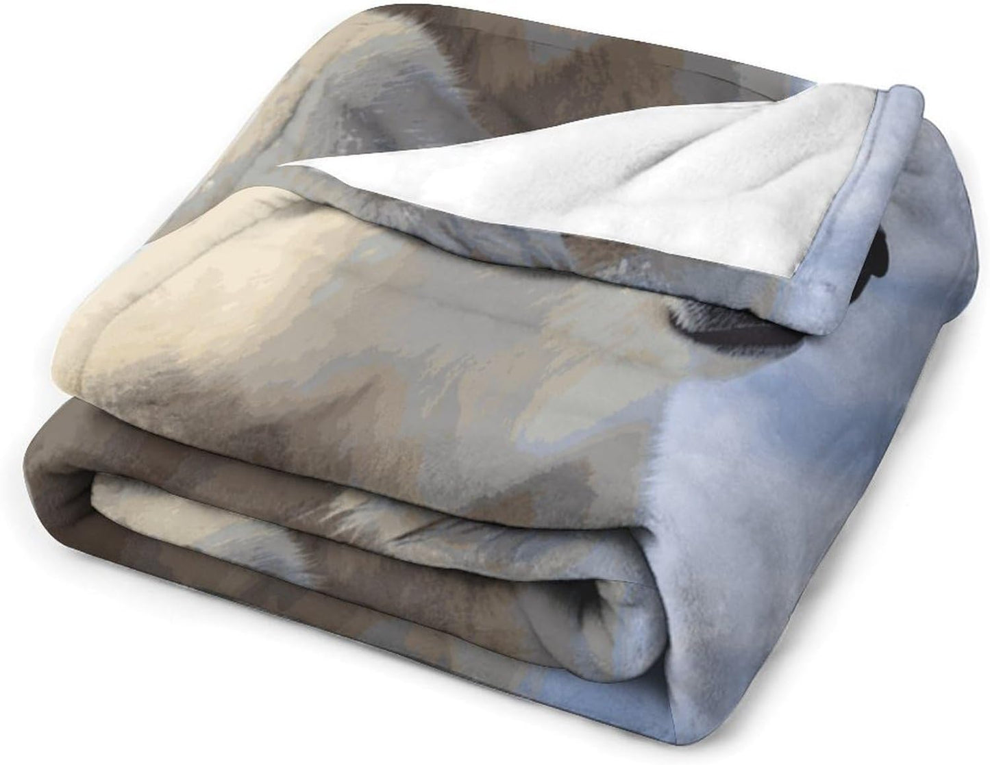 Polar Bear Blanket Super Soft Lightweight Throw Blanket Cute Cozy Warm Bed Blanket Decorative Fuzzy Blanket All-Season Home Decor Gift for Sofa Couch Living Room 30"*40"（76 * 100cm）