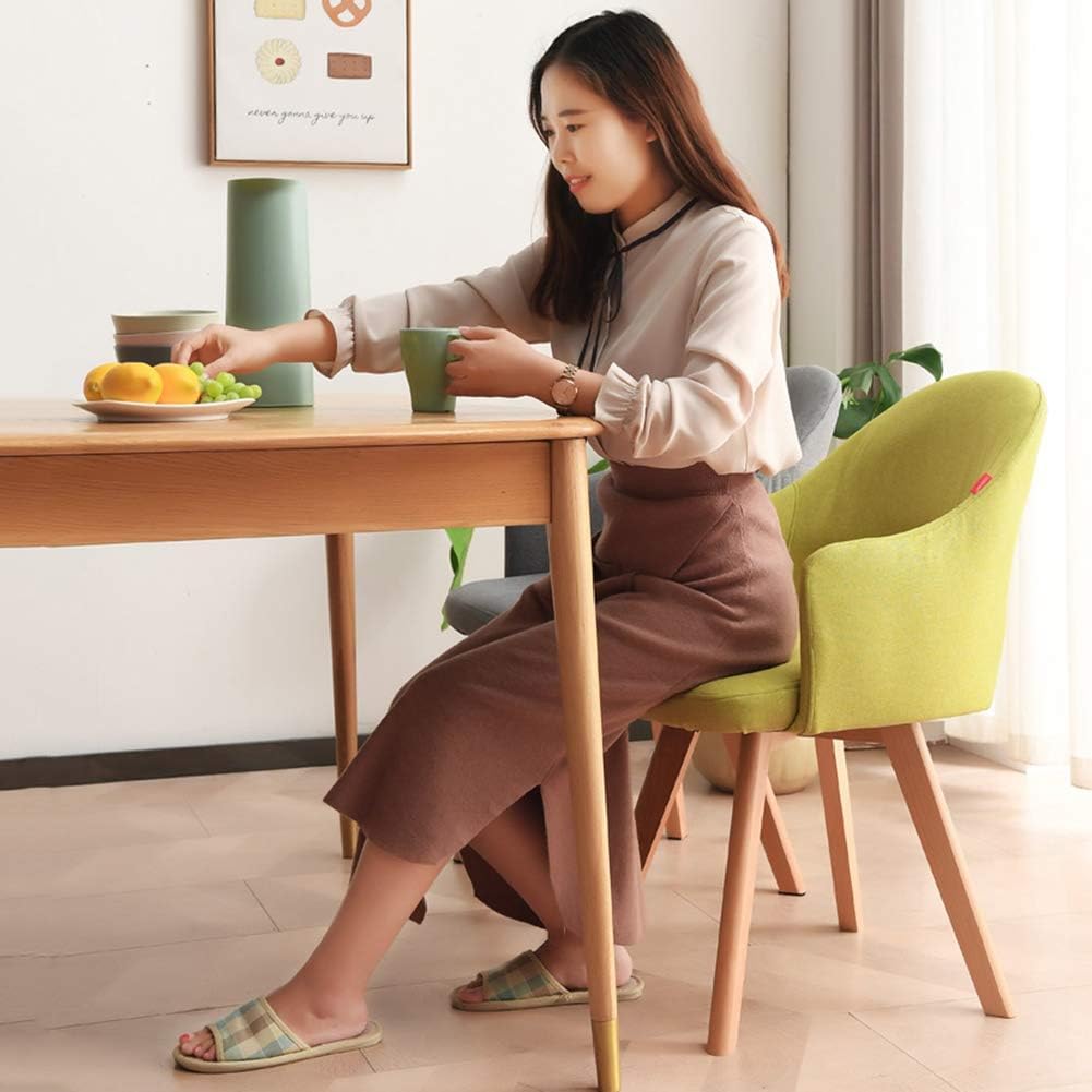 Comfortable Chair Dining Chairs for Kitchen,Mid Century Modern Lounge Chair,Accent Arm Chairs with Upholstered and Solid Wood Legs,for Restaurant/Pub/Cafe/Living Room/Hotel Leisure Chair