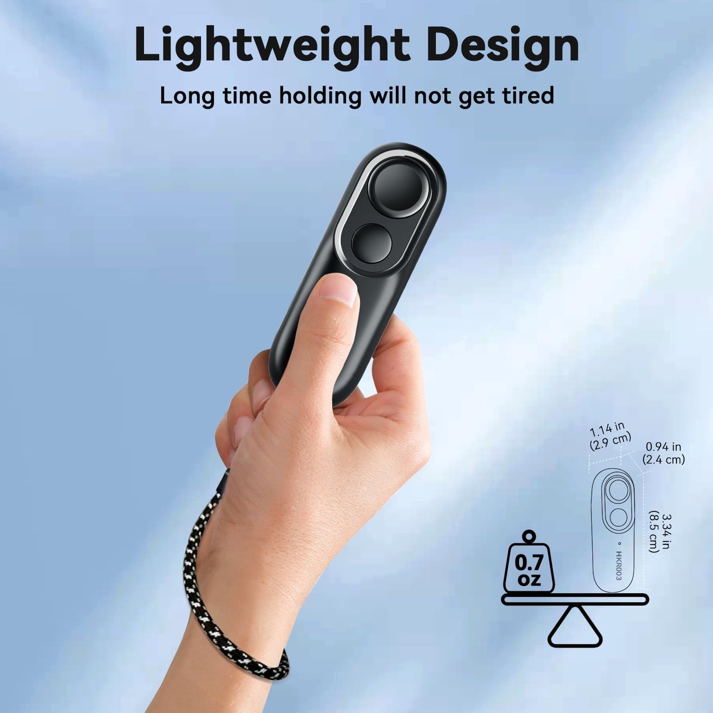 RF Remote Control Page Turner for Kindle Reading Ipad iPhone Android Tablets Surface Comics, Wireless Camera Video Recording Remote Controller, Super Lightweightt, Black