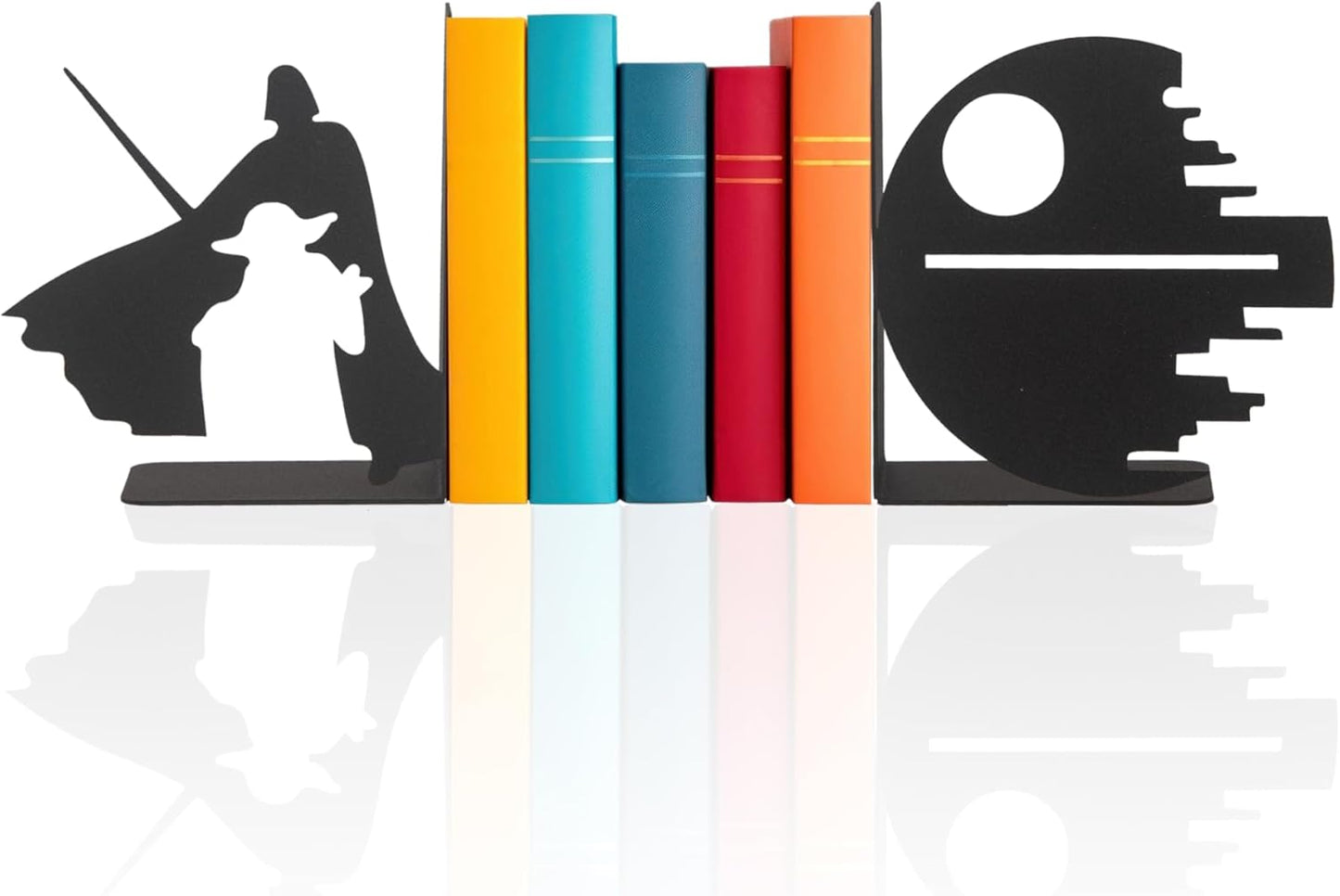 Superhero Heroes Metal Bookends for Kids, Star Wars Themed Book Holders, Decorative Book Support for Children Room, Cartoon Heroes Figure Book Support, Fantastic Superhero Bookends Gift for Kids