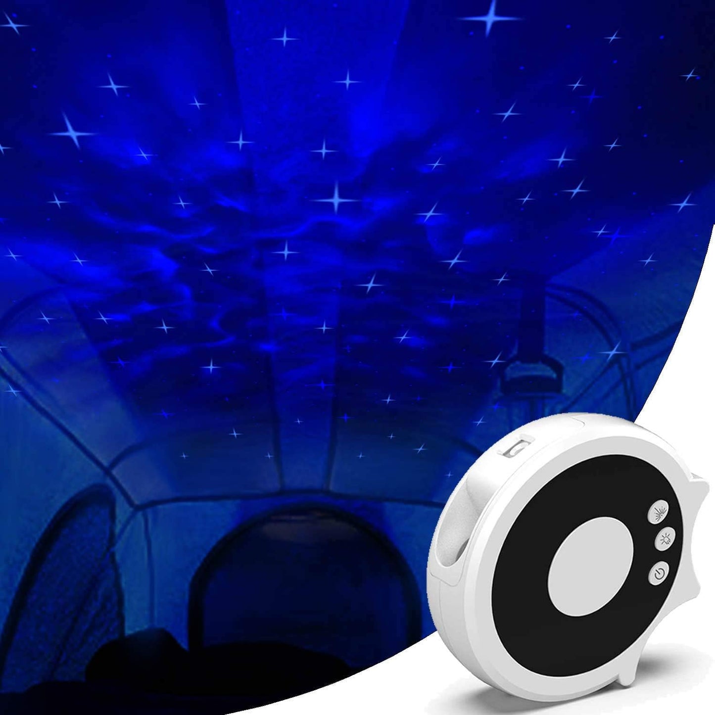 Starry Star Projector, Galaxy Night Light, Star Light Projector for Bedroom Decoration, Party Ambiance Enhance with Unique Cross Star and Cloud