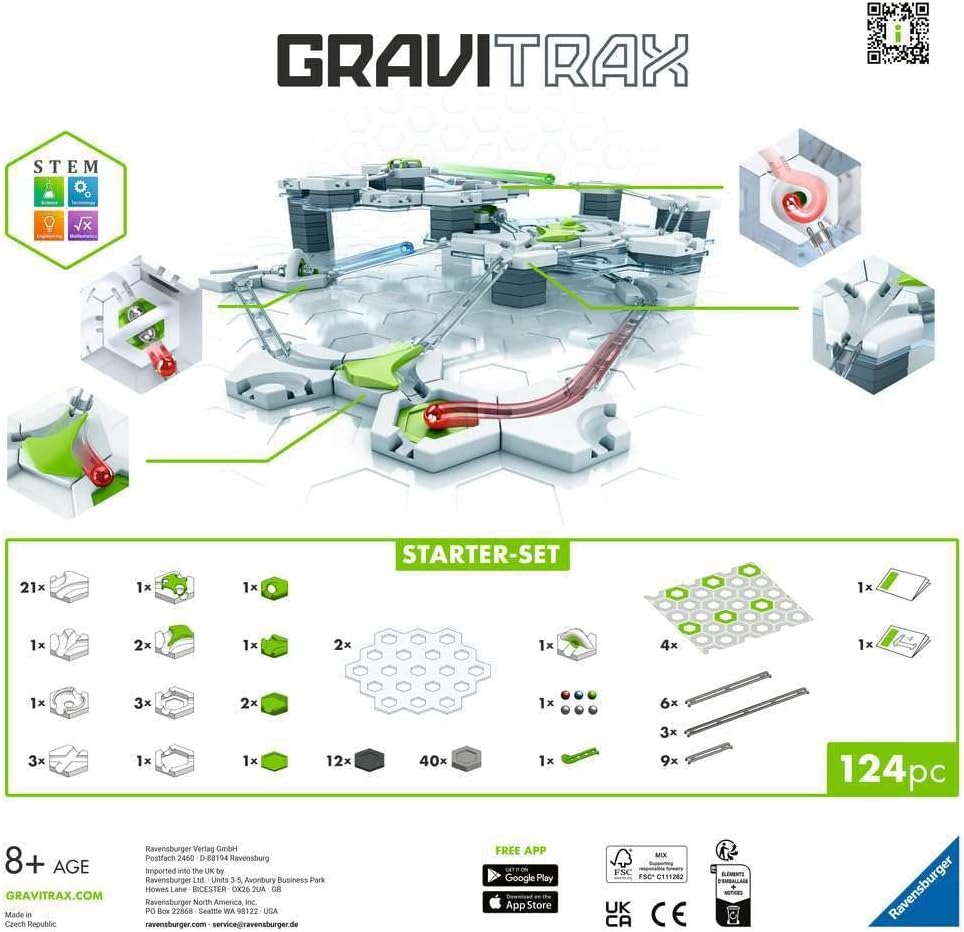 Ravensburger GraviTrax Starter Set - Gravity & Magnetic Marble Game - MESH Accredited STEM Toy for Kids - Brain-Building, Educational Gift - Engages Critical Thinking, Problem Solving - Ages 8+