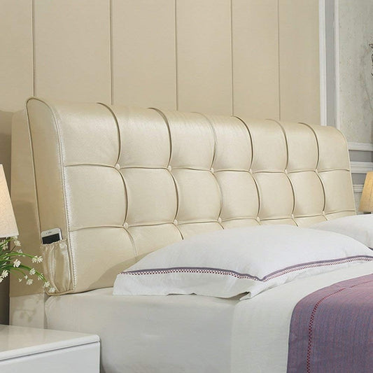 NMDCDH Headboard Bedside Cushion Pads Large Back Sponge Filling Do Not Collapse Easy to Clean, 4 Colors, 8 Sizes (Color : 2#-No headboard, Size : 155CM)