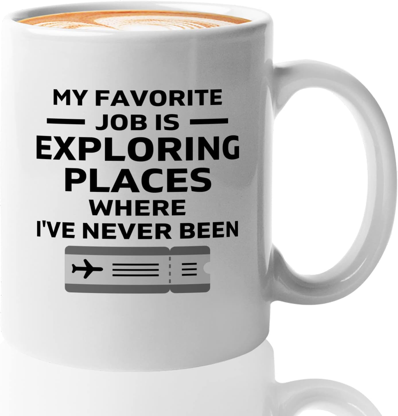 Journalist Coffee Mug 11oz White -Exploring Places - Reading Lover Book Club Gift Author Appreciation Writer Journalism Novelist Scriptwriter