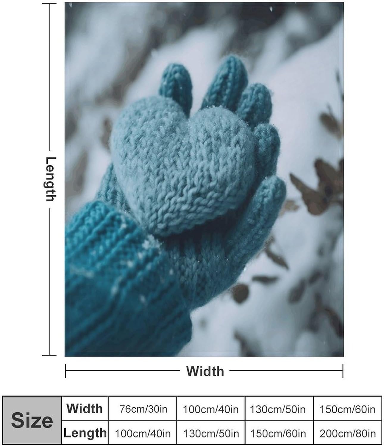 Holding A Heart Throw Blanket for Couch Super Soft Warm Lightweight Throw Blankets Cozy Flannel Bed Blanket Cute Decorative Blankets for All Seasons Home Decor Gift 30"*40"（76 * 100cm）
