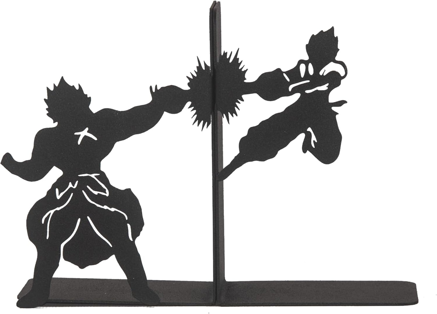 Anime Battle Scene Metal Bookends, Superhero Heroes Book Ends for Kids, MangaThemed Book Holders, Dragon Fighters Anime Heros Bookends Gift for Kids, Animation Heroes Book Stand