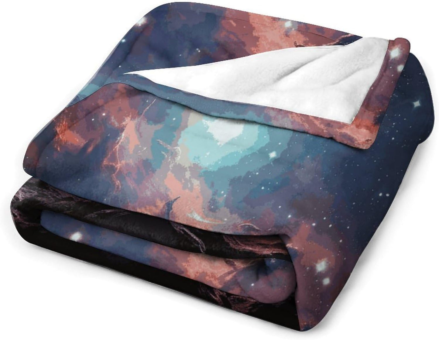 Space with Cluster Blanket Super Soft Lightweight Throw Blanket Cute Cozy Warm Bed Blanket Decorative Fuzzy Blanket All-Season Home Decor Gift for Sofa Couch Living Room 30"*40"（76 * 100cm）