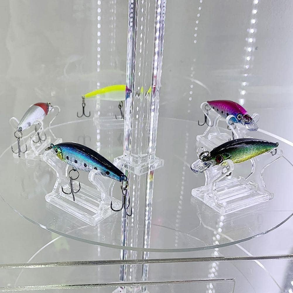 Acrylic Fishing Lure Display Stands, Fishing Lure Display Stands Clear Larger Fishing Lures Easels, for Baits Lure Display,Fishing Lures Storage Decoration for Fishing Store Baits Accessories