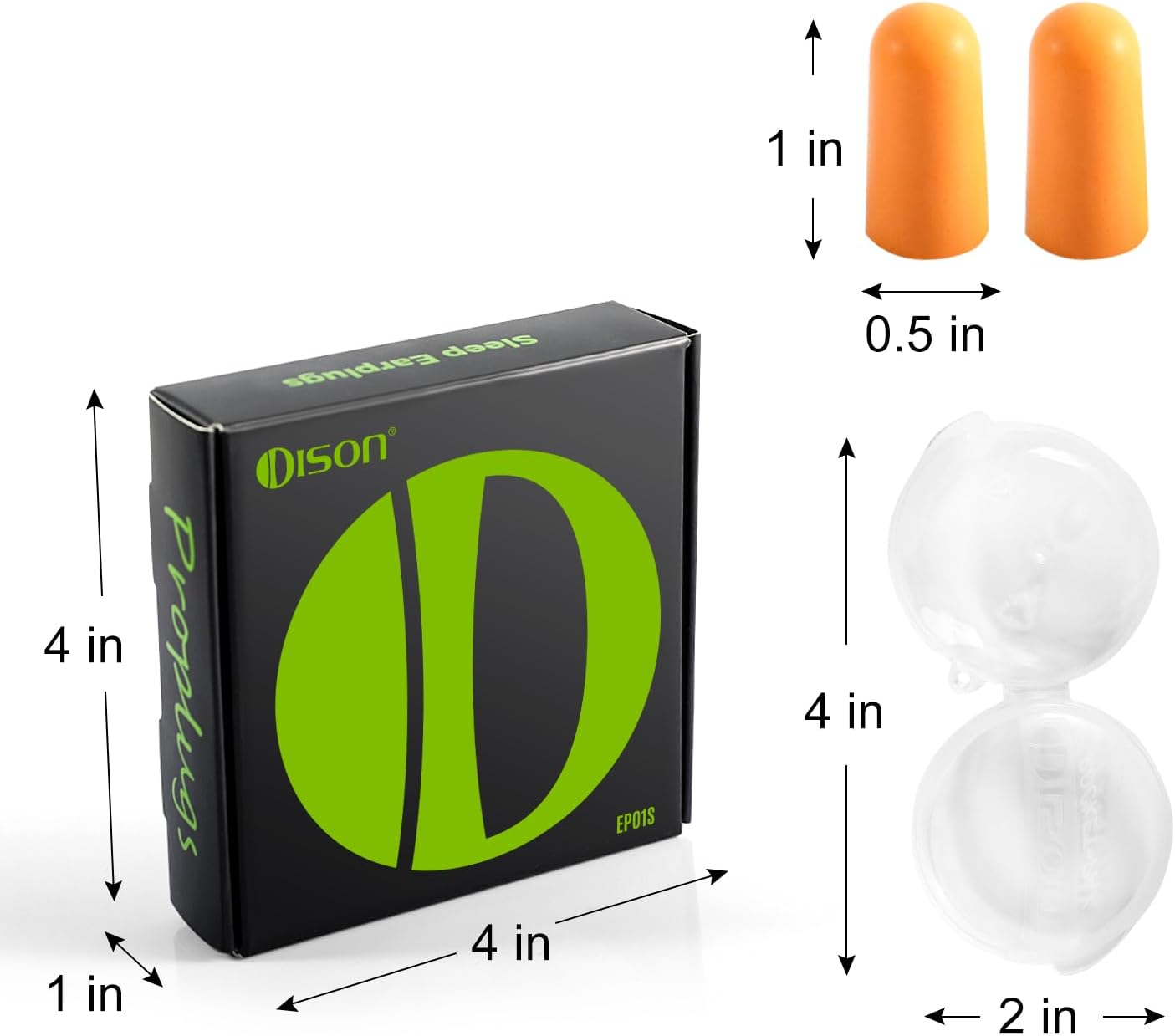 10Pairs Foam Earplugs, Noise Cancelling Ear Plugs for Sleeping Hearing Protection for Shooting Range, Work, Travel,Concert Orange