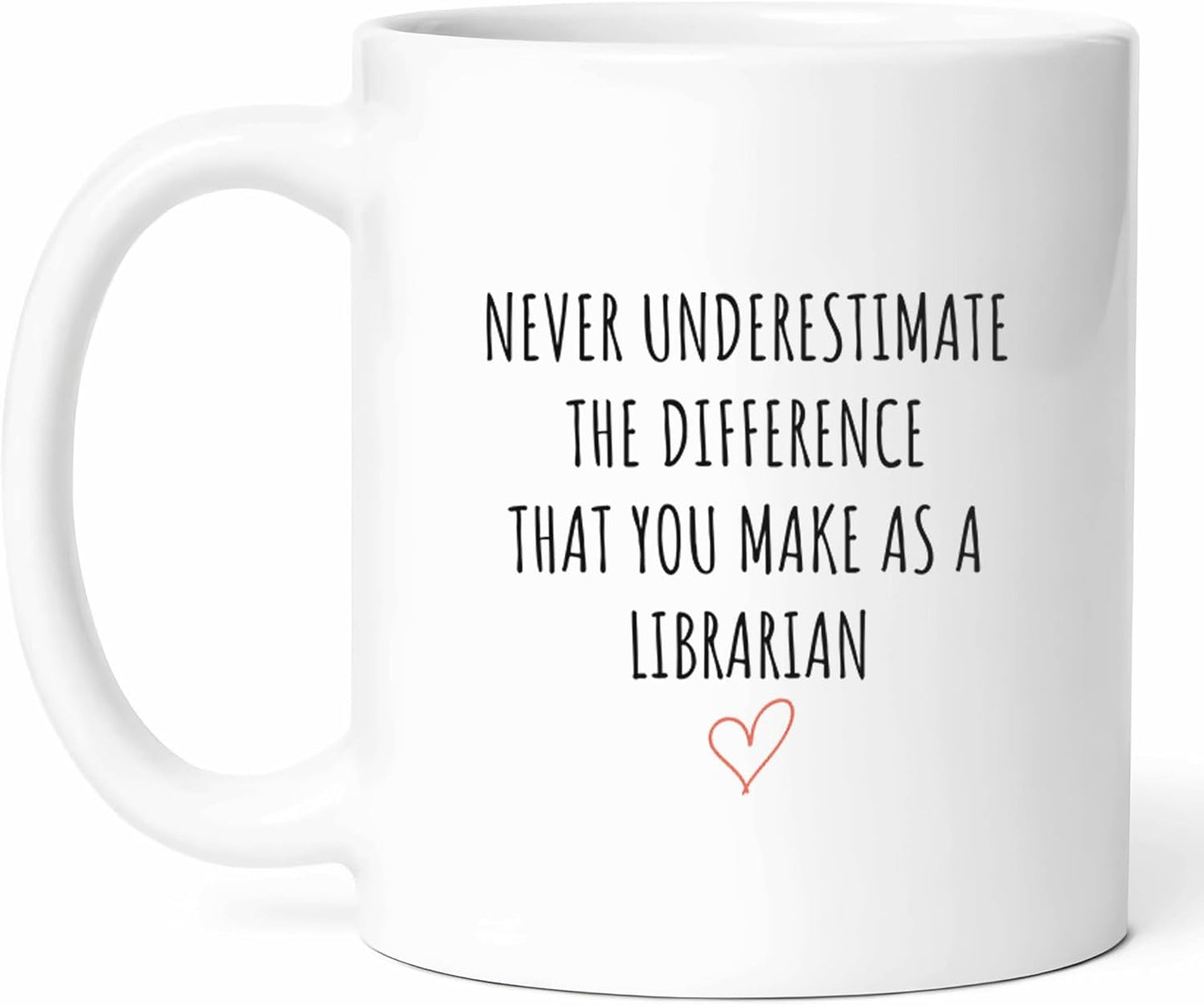 Librarian Appreciation Mug - Book Lover Coffee Cup - Library Funny Gift From Patrons - Reading Advocate Tea Mugs - Knowledge Cups - 11 Oz Ceramic Gifts For Bibliophiles, Birthday, Him, Her, Christmas