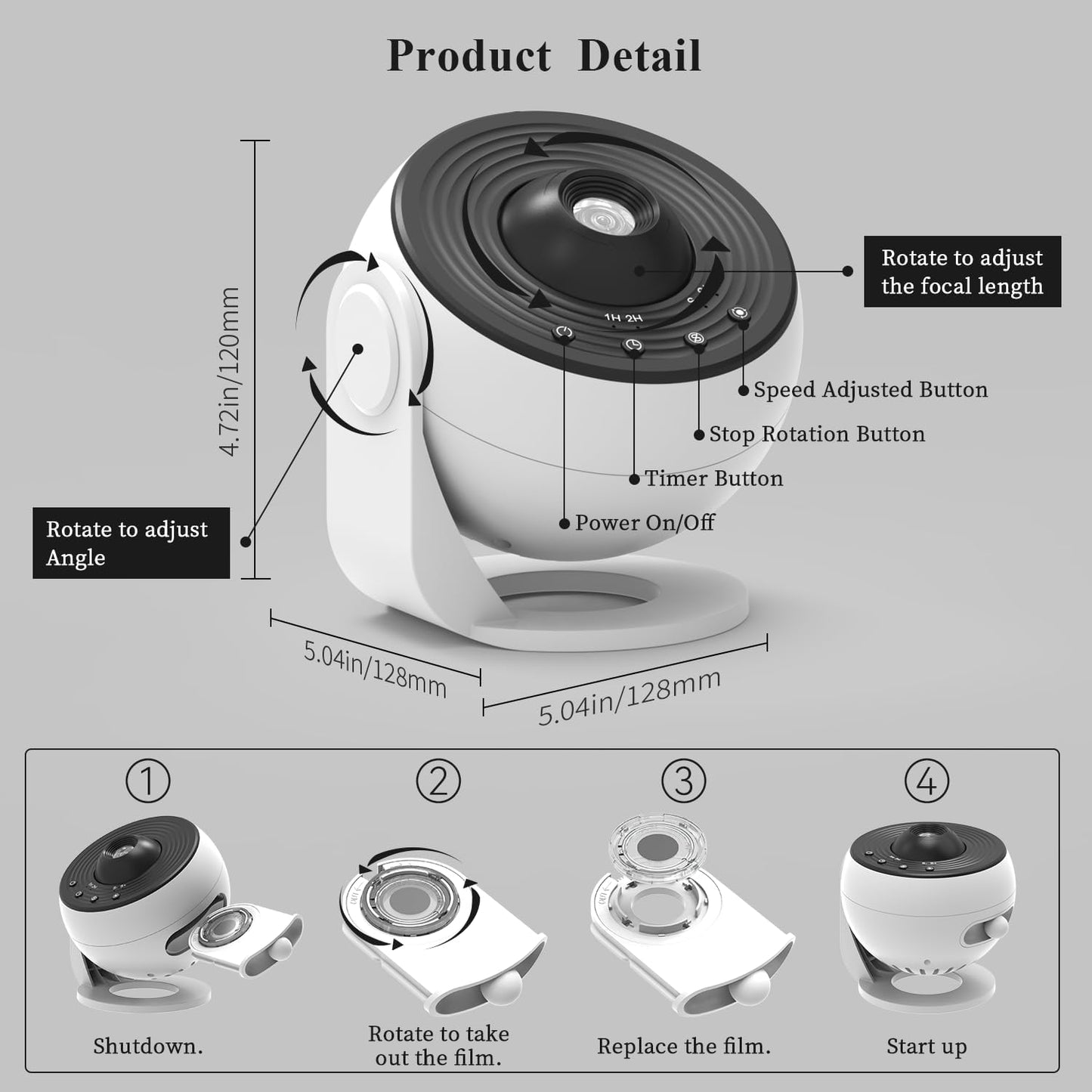 Galaxy Projector Pro, 13 in 1 HD Planetarium Projector Pro with Timer | Nebula & Milky Way Star Light for Ceiling | LED Space Galaxy Bedroom Night Light for Adults Kids
