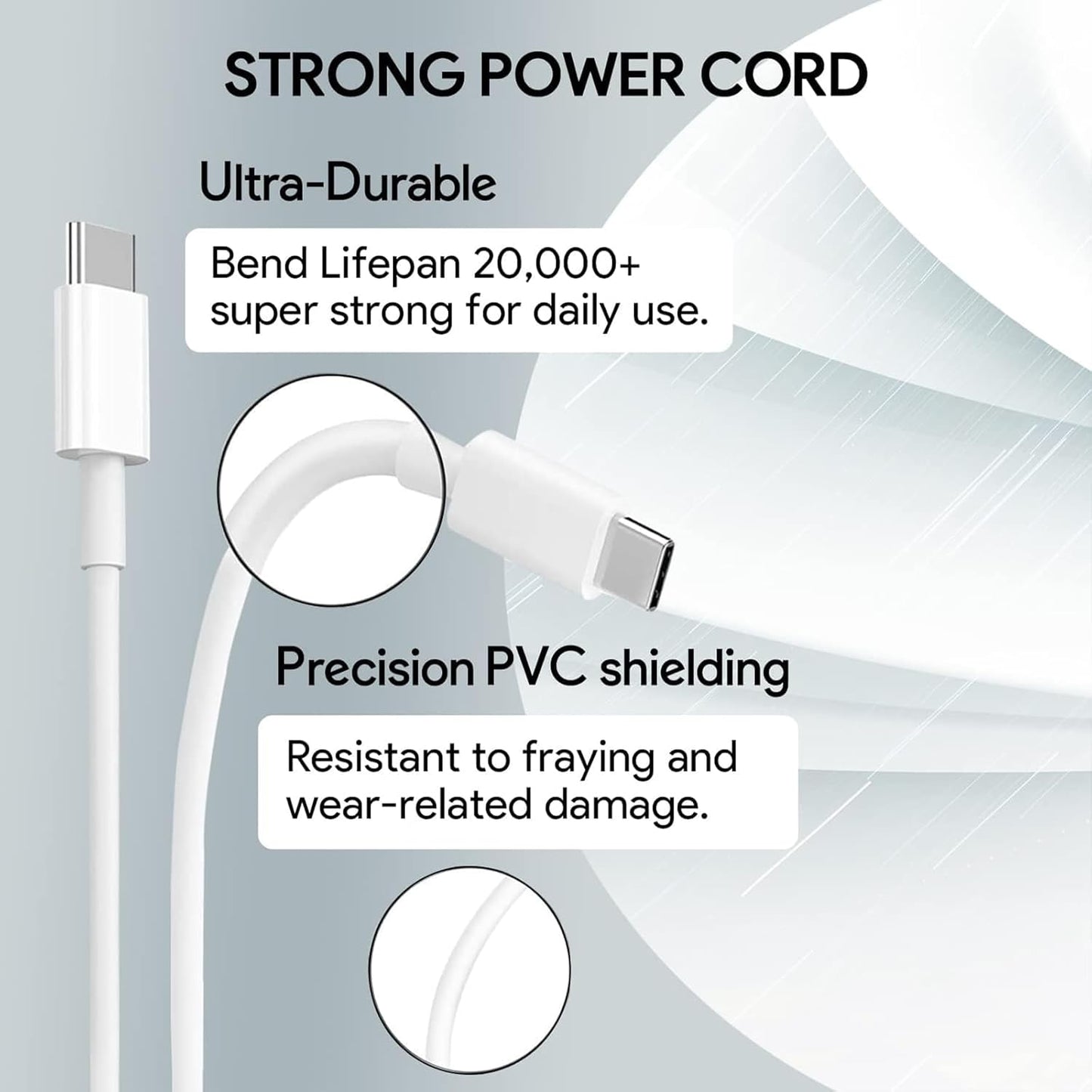 Mac Book Pro Charger - 96W USB C Charger Fast Charger for USB C Port MacBook pro & MacBook Air, ipad Pro, Samsung Galaxy and All Type C Device, 6.6 ft USBC Cable Included