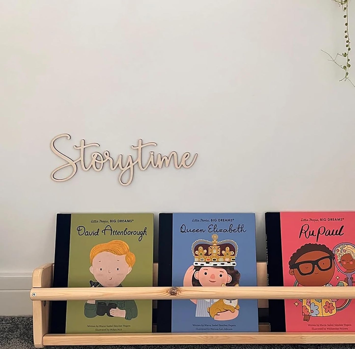 Storytime Sign,Wooden Reading Corner Sign,Nursery Decor for Children's Bedroom - Gift for Baby - Home Decor