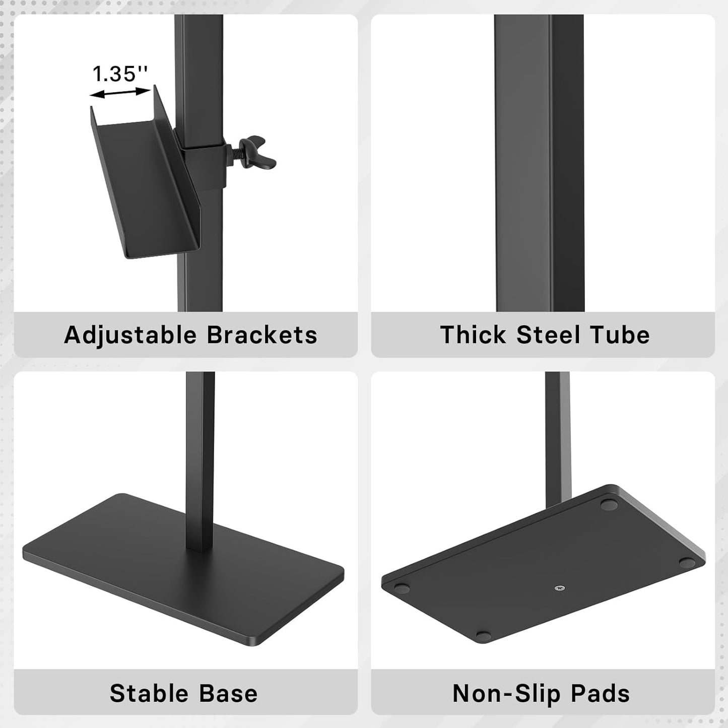 Adjustable Easel Stand for Picture Frames, Holds Frames Up to 63" Tall, Floor Heavy Duty Metal Display Holder Stand for Sign, Tabletop Sturdy Art Easel for Home, Office, Galler