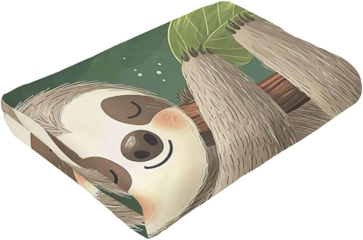 Sloth Blanket – Cute Cozy Jungle Throw Blanket for Girls and Women Who Love to Relax 60"x50"