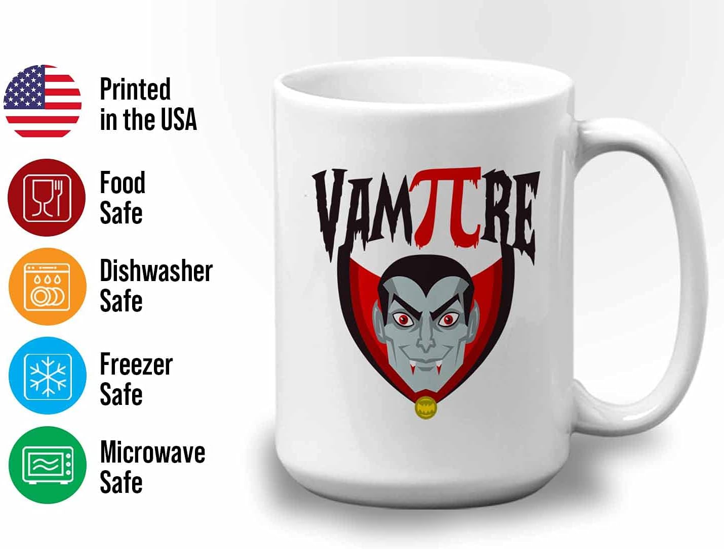 Bubble Hugs Math VamPIre Mug White 15 Oz - Funny Reading Book Lovers Literary librarian Halloween Reader - Hellowin, October, Costume, Cospla Horror, Ancient, Festival, Holida Decoration Ideas,