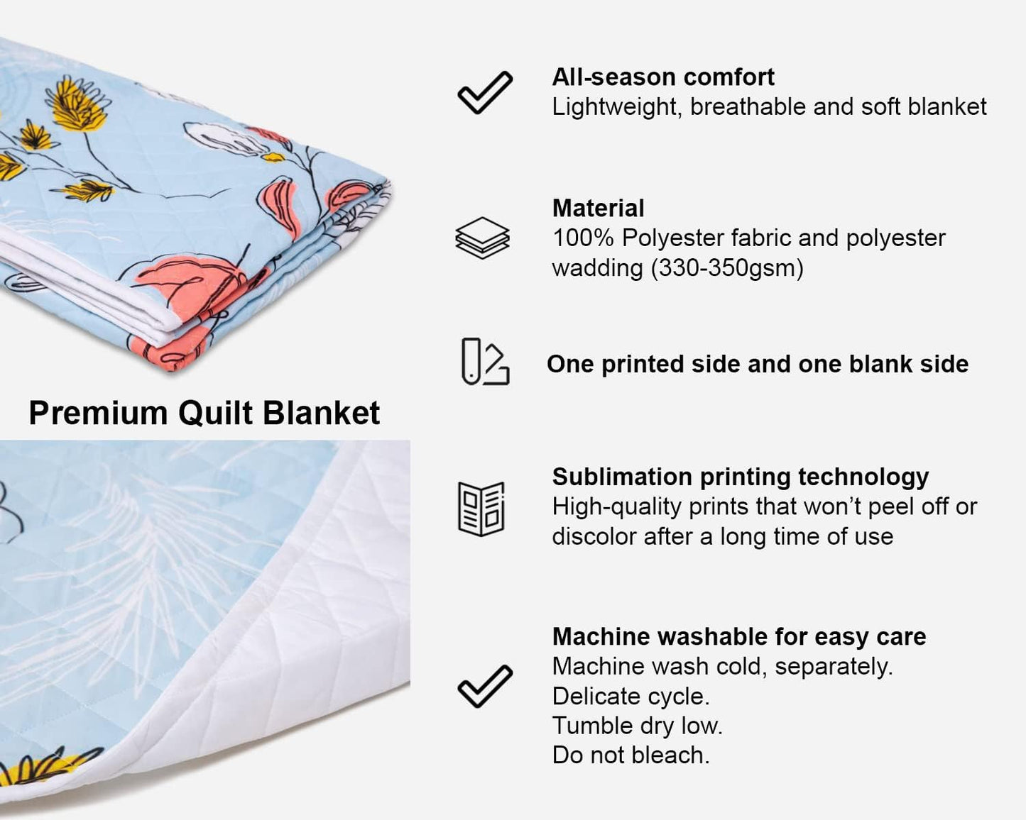 ThangPham Shop Personalized Book Lovers Fleece Blanket – Reading Book Cozy Throw Blanket (Multi 2)