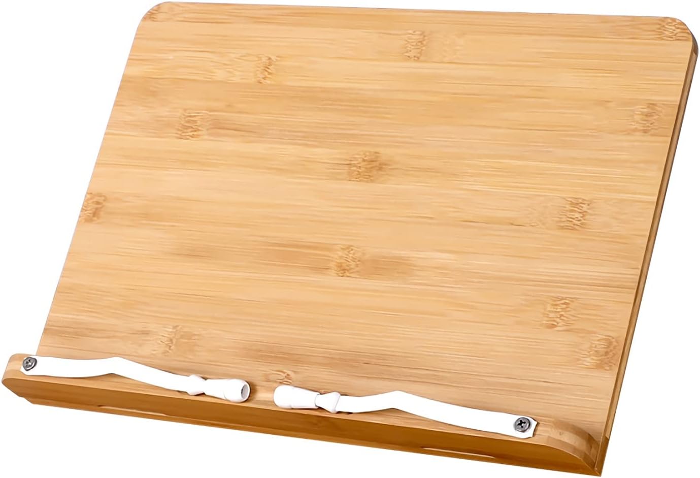 Book Stand Cookbook Stands Recipe Holders Adjustable Bookstand with Page Clips Holders Tray Easel Compatible with Smartphone Tablet (Size : M) ()