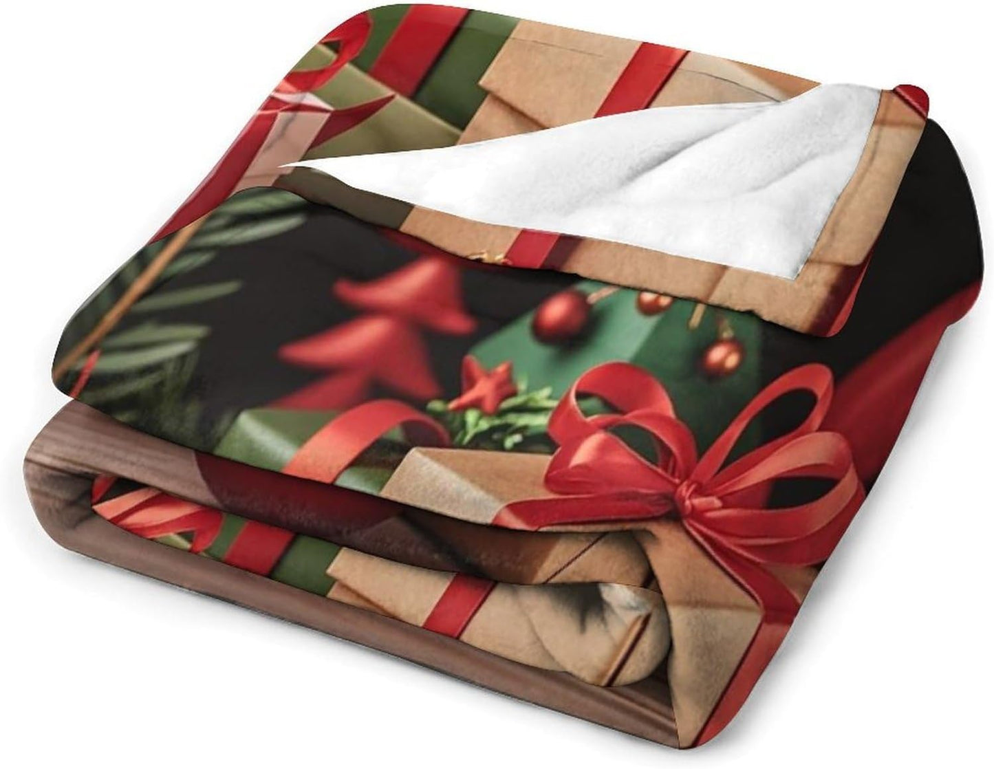 Xmas Decoration Blanket Super Soft Lightweight Throw Blanket Cute Cozy Warm Bed Blanket Decorative Fuzzy Blanket All-Season Home Decor Gift for Sofa Couch Living Room 50"*60"（130 * 150cm）
