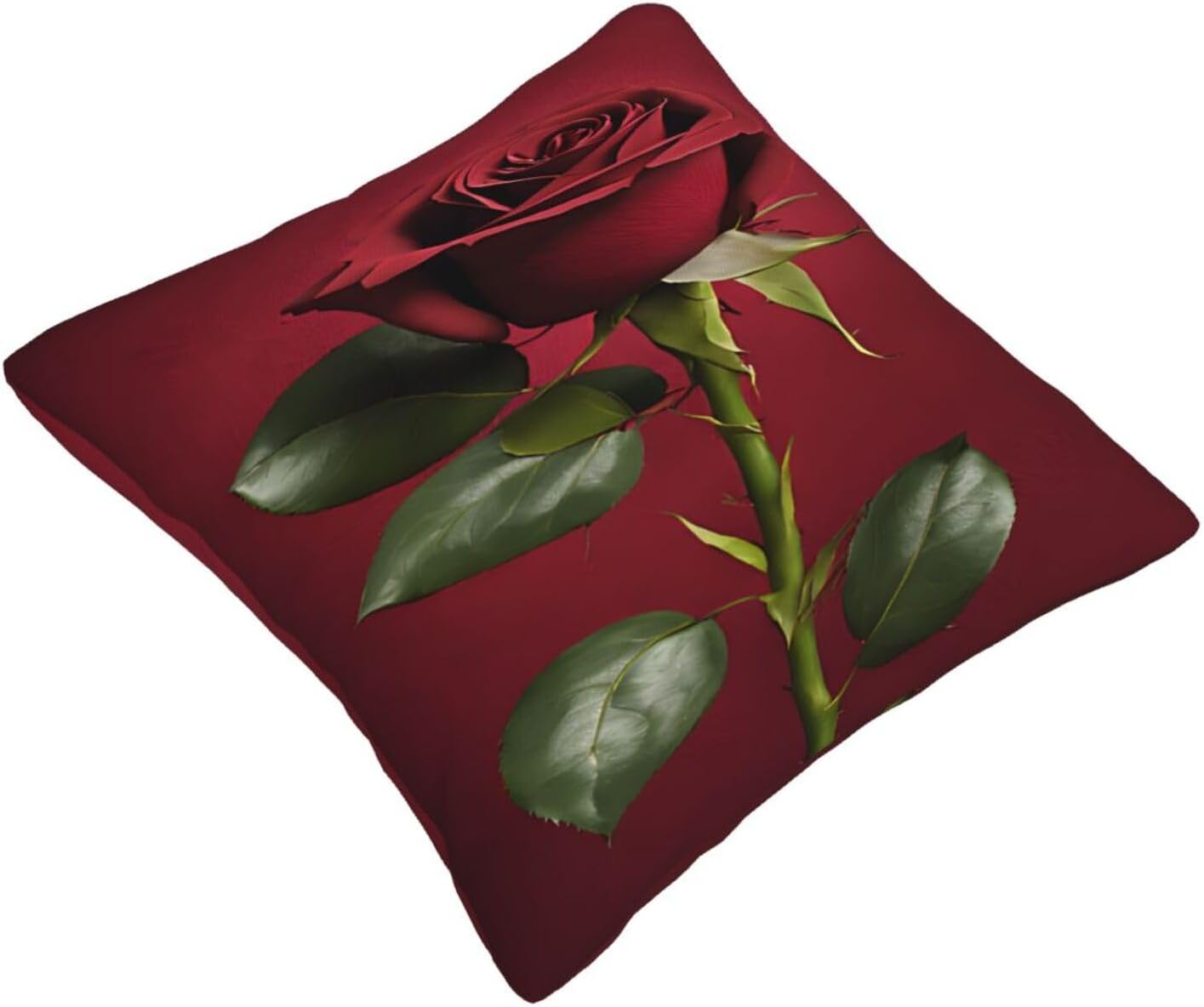 All-Season Square Pillow Covers 18"X18", Flower, Decorative Throw Pillow Covers for Sofa Bed Couch, Hidden Zipper Cushion Cover, Square Lumbar & Accent Pillowcases for Home Decor