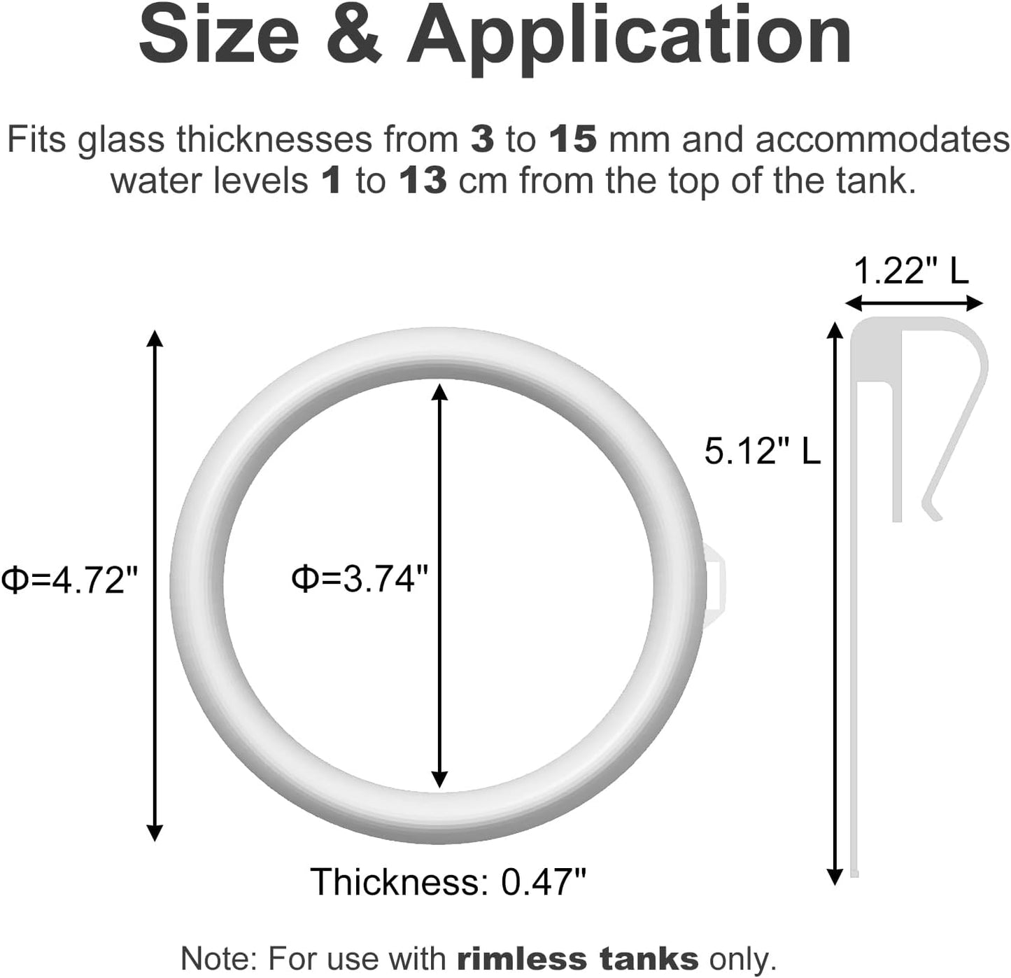Clip On Fish Feeding Ring, Floating Aquarium Feeder, Non-Shedding Fish Food Holder for Betta Goldfish Guppy Turtle