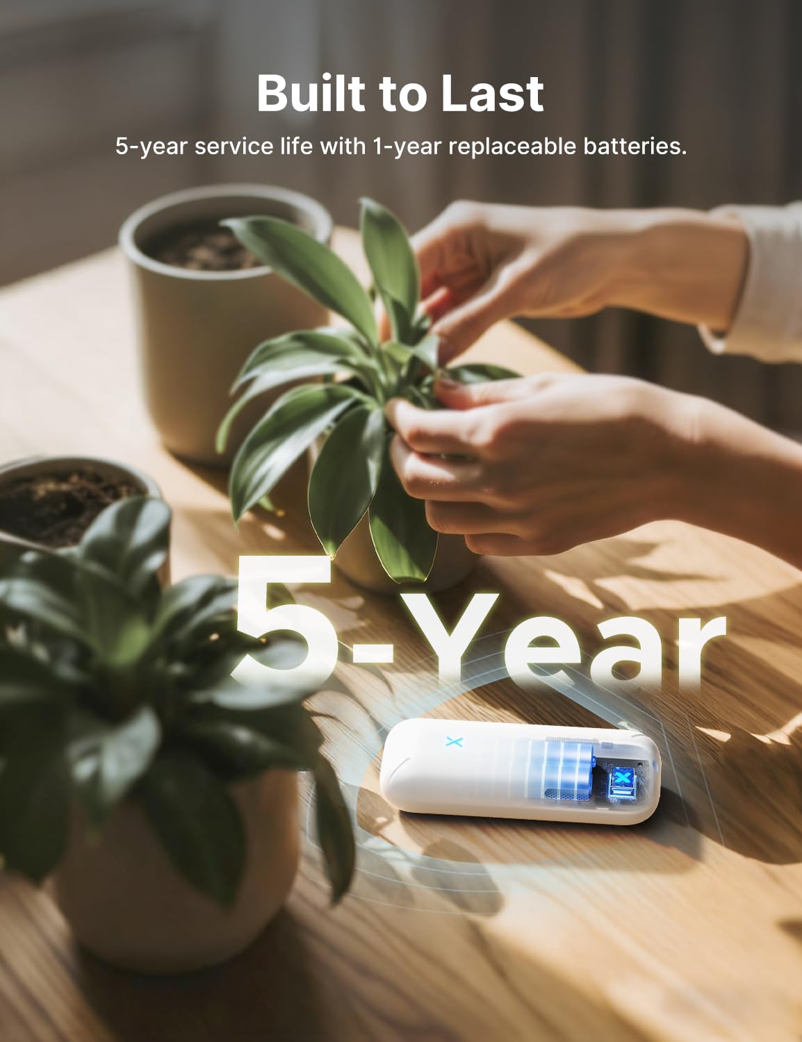 X-Sense 2.0 Indoor WiFi Hygrometer Thermometer, Hygrometer Indoor Humidity with App Temperature Sensor for House, Garden, Data Storage Export at No Charge, SBS50 Base Station Required (Not Included)