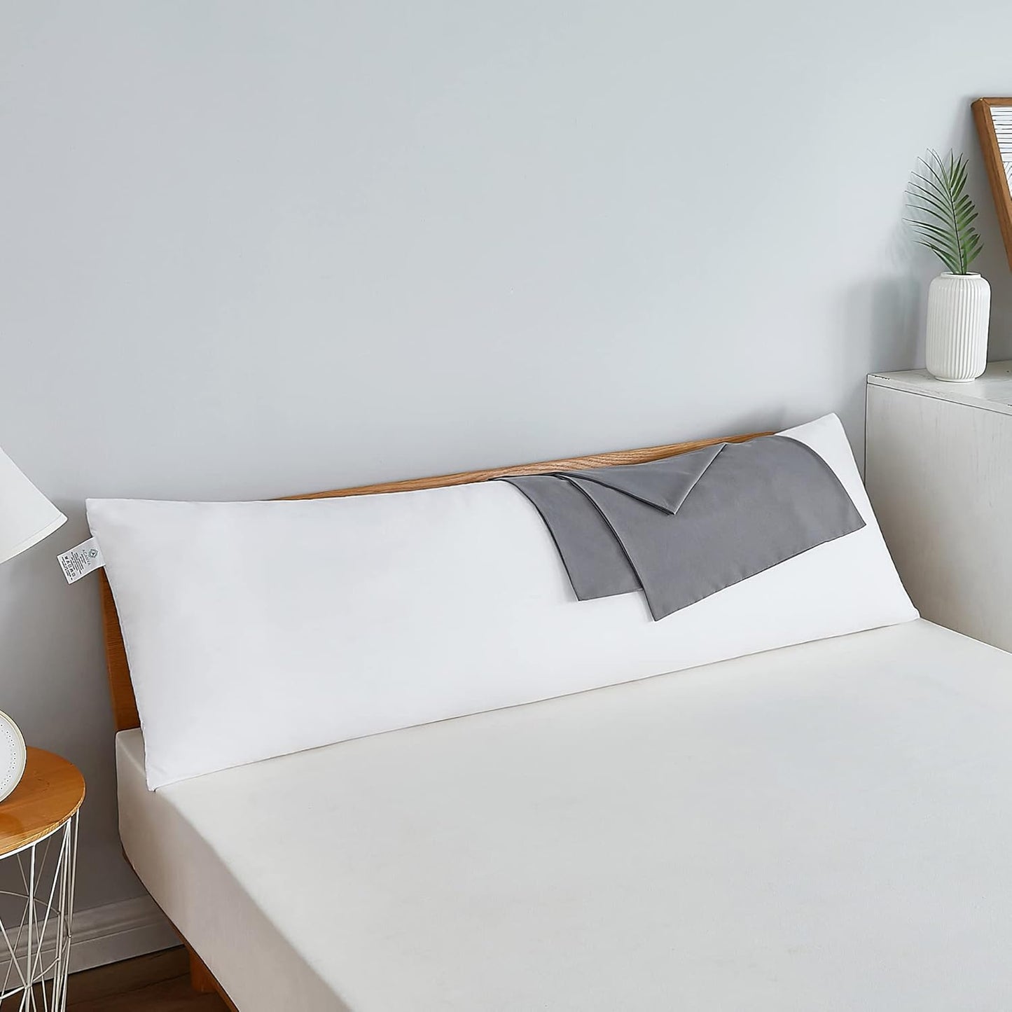 Acanva Fluffy Body Pillow for Adults and Pregnancy, Soft Long Full Pillow Insert for Side Sleepers