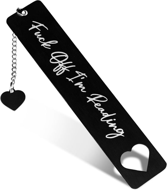 Funny Bookmarks Book Lovers Book Markers for Women Reading Book Accessories for Reading Lovers Fun Bookmarks Gifts for Friends Christmas New Year Birthday Graduation(Black)