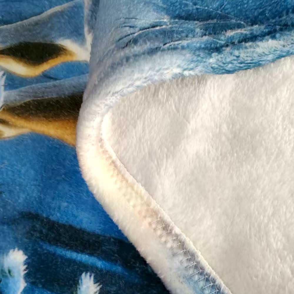 Christmas Throw Blanket Winter Forest Deer Pine Tree Cozy Warm Blankets for Couch Sofa Bed Home Decor Microfiber Flannel All Seasons 50x60 Inches