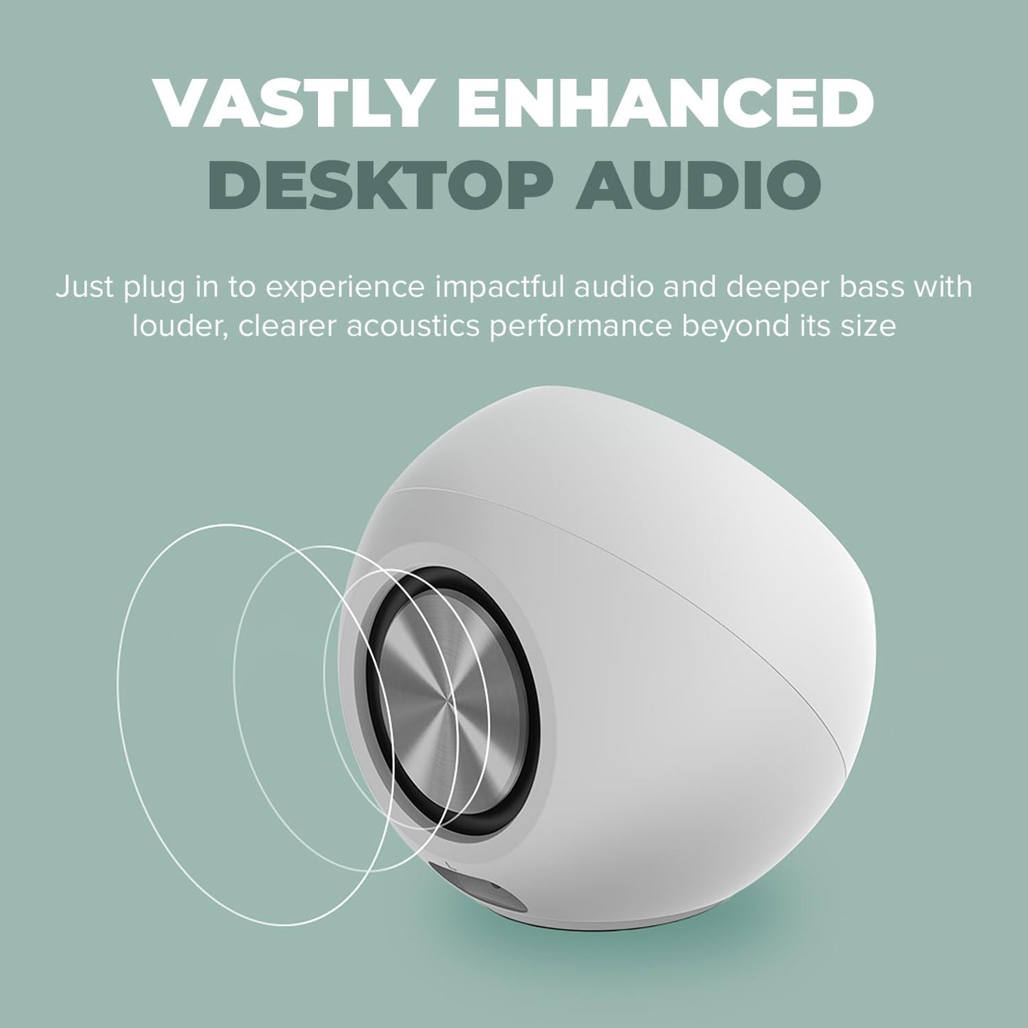 Creative Pebble Pro (Black) Minimalist 2.0 USB-C Computer Speakers with Bluetooth 5.3 and Customizable RGB Lighting, Clear Dialog and BassFlex Tech, USB Audio, Headset Port, for PC and Mac