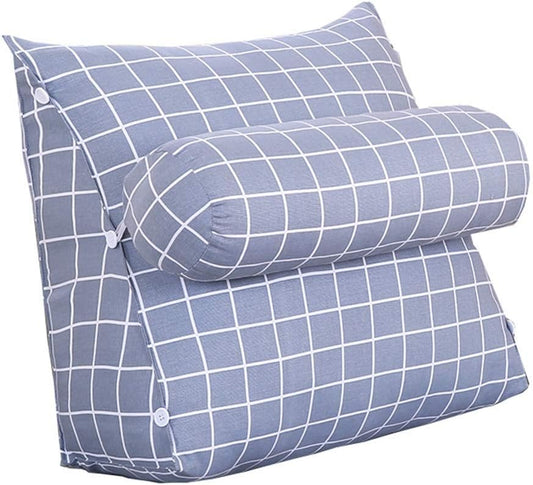 Backrest Bay Bedside Triangle Sofa Cushion Lumbar Support Bay Removable Washable Adjustable Back Wedge Seat Chair Pillow(Color: A4 Size: 45 50 20cm) Size:605025cm Colour:A8