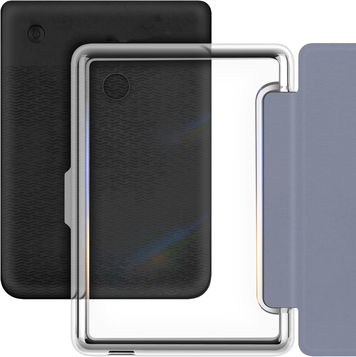 Case for Kobo Clara BW (N365) 2024/Clara Colour (N367) 2024/Clara 2E(N506) 2022 6 Inch Lightweight Soft TPU Back Cover Shell-Clear with Auto Sleep/Wake