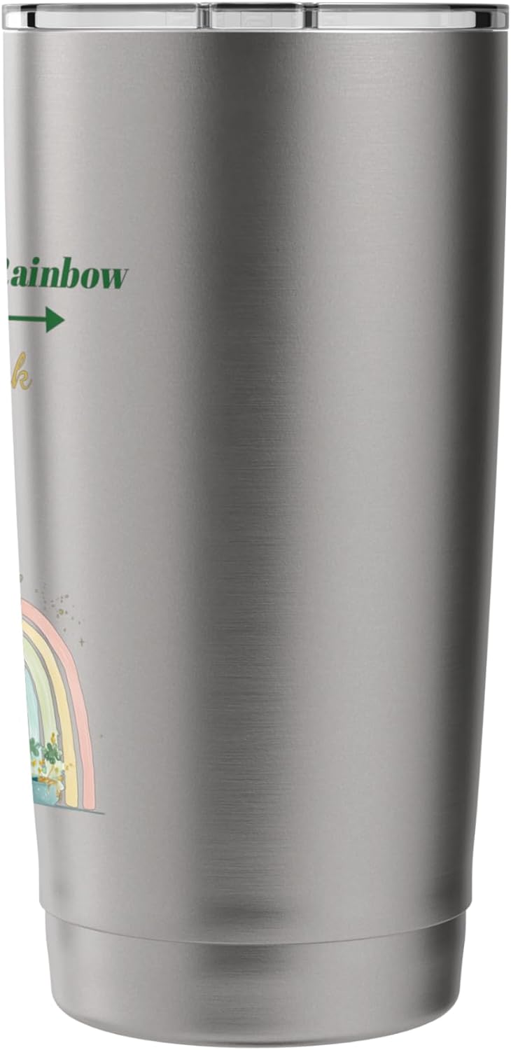 At End Of Rainbow Good Book St Patricks Day Reader Stainless Steel Insulated Tumbler
