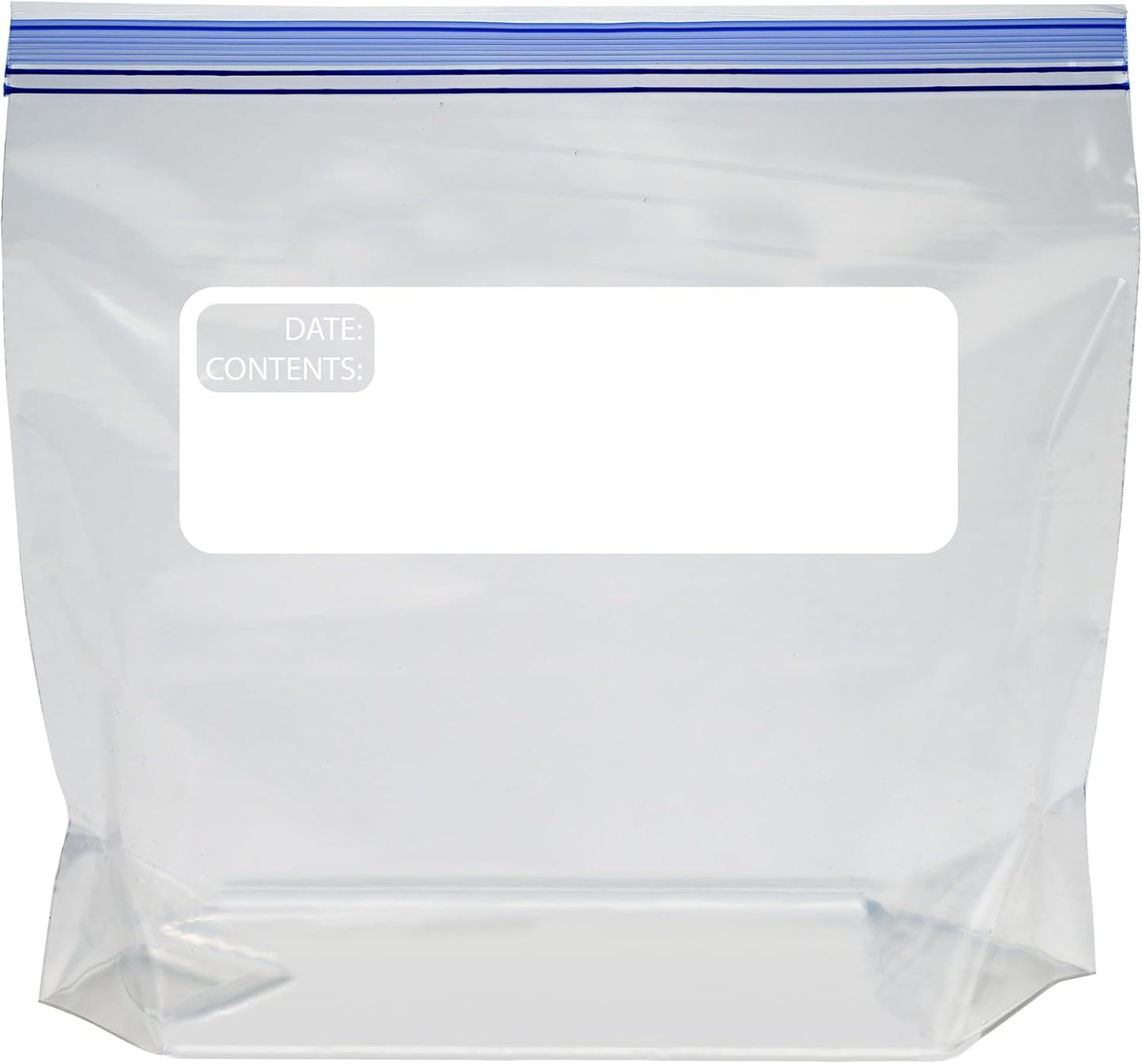 Amazon Basics Reclosable Freezer Quart Food Storage Bags with Zipper Seal, BPA Free, Stand and Fill, Airtight, 120 Count (Previously Solimo)