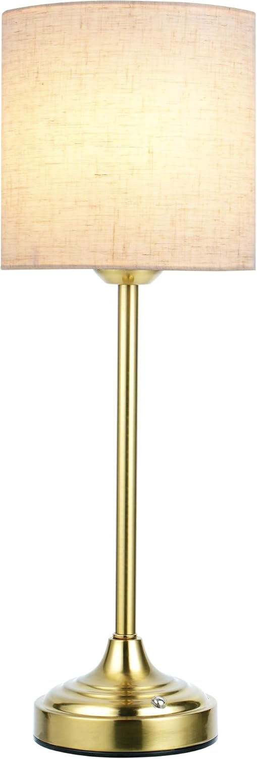 Cordless Table Lamp, 8000mAh, Dimmable, Ambient Light, 2700K, Touch Control, Portable, LED, Wireless, Rechargeable, Battery Operated, Desk Lamp, Kitchen Lamp, Fabric Shade, for Dining Room, Bedroom
