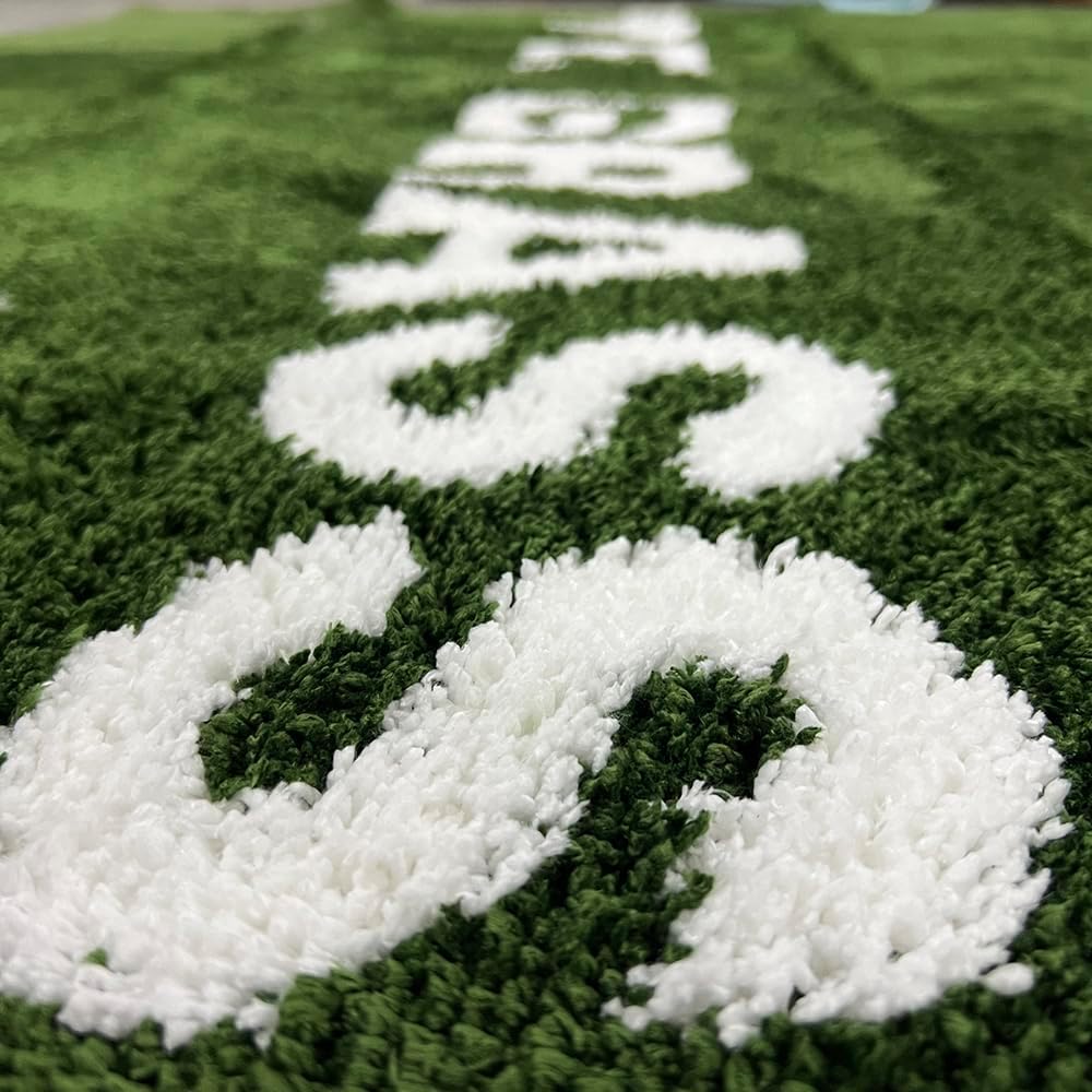 Wet Grass Rug - Green Grass Classic Handmade Flocked Area Rug - Hypebeast Home Decor Carpet - 4.4 * 6.4ft (133 * 195cm) Living Room Anchor/Bedroom Centerpiece/Home Office - Artistic Premium Floor Mat