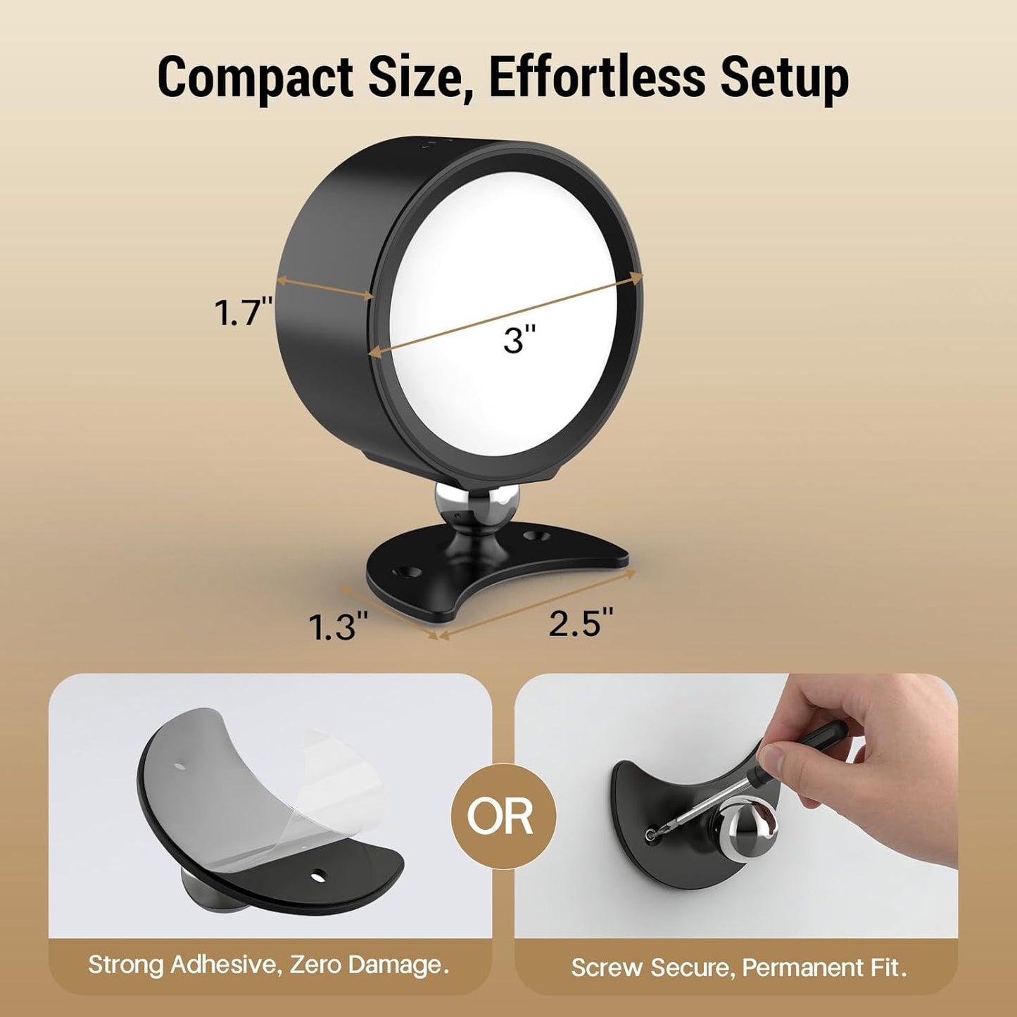 LED Wall Sconces, [160H Battery Operated Lights] Wireless Rechargeable Mounted, 3 Color & 4 Brightness Level & 360°Rotate & Touch or Remote, for Reading Bedroom (Black,Set of 2)